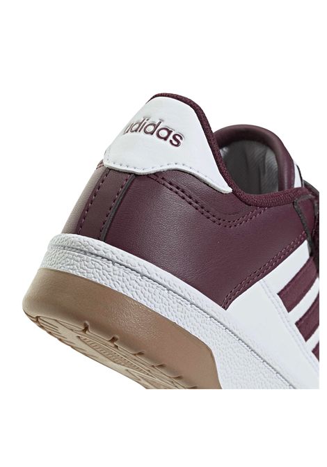 Adidas Rapid Court CF Shoes White Maroon Kids ADIDAS CORE | Sneakers | KI3904-